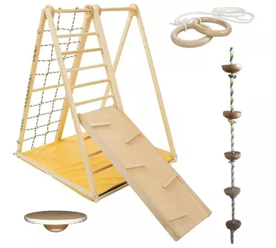 Деревянный игровой комплекс KIDWOOD Березка комплектация игра