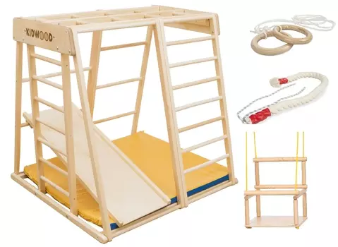 Деревянный игровой комплекс KIDWOOD Ракета комплектация малыш