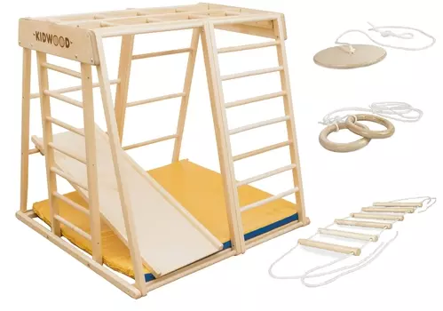 Деревянный игровой комплекс KIDWOOD Ракета комплектация спорт