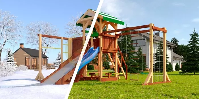 Детская площадка Савушка 4 сезона - 6