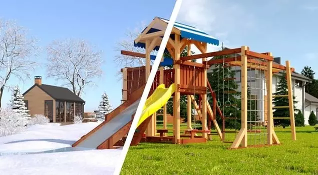 Детская площадка Савушка 4 сезона - 7
