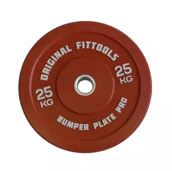 Диск бамперный OriginalFitTools 25 кг (красный)