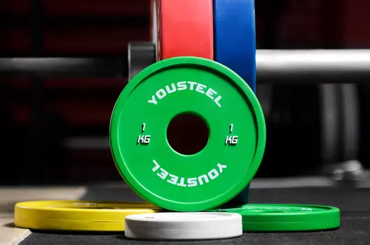 Диски тренировочные малые Yousteel зеленый 1 кг