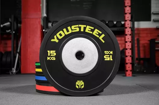 Диски Yousteel чёрный/желтый 15 кг