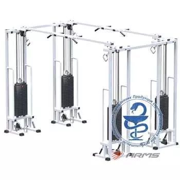 Двойной кроссовер на базе реабилитационного тренажера стек 4 х 100 кг ARMS AR083.4х100