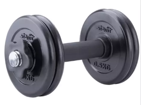 Гантель разборная обрезиненная Starfit DB-702 3 кг