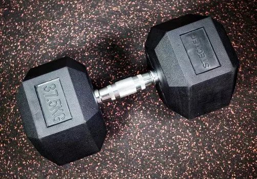 Гантель Stecter шестигранная (гексагональная) 37,5 кг