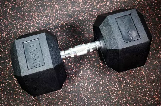 Гантель Stecter шестигранная (гексагональная) 42,5 кг