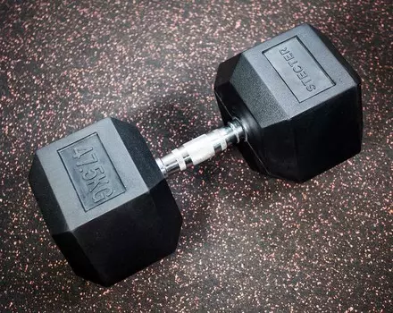 Гантель Stecter шестигранная (гексагональная) 47,5 кг