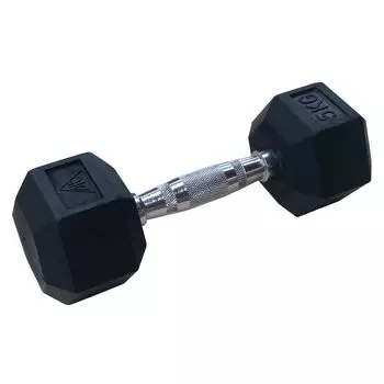 Гантели DFC гексаг. обрезиненная пара 5кг DB001-5
