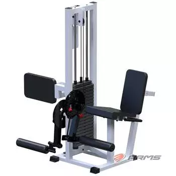 Грузоблочный тренажер Разгибание ног сидя + сгибание стоя стек 100 кг ARMS AR041