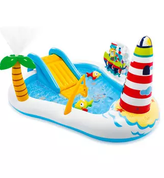 Игровой центр надувной "Fishing fun play center", 218х188х99 см, 57162NP