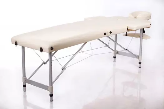 Массажный складной стол Standart AL 2 "S" cream ширина 60 см