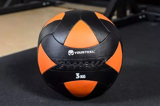 Мяч тренировочный Yousteel WALLBALL, 3 кг, D=35.5 см