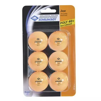 Мячики для настольного тенниса DONIC JADE 40+ 6 шт оранжевый