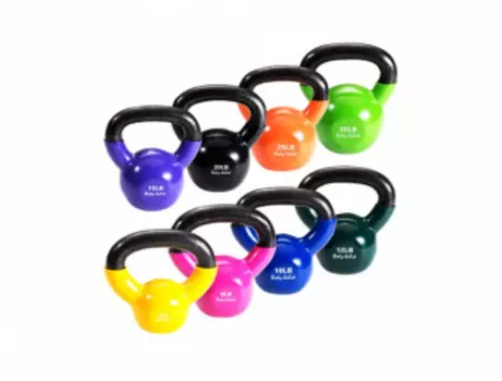 Набор гирь Body Solid 56,6 кг (125LB) цветных обрезиненных