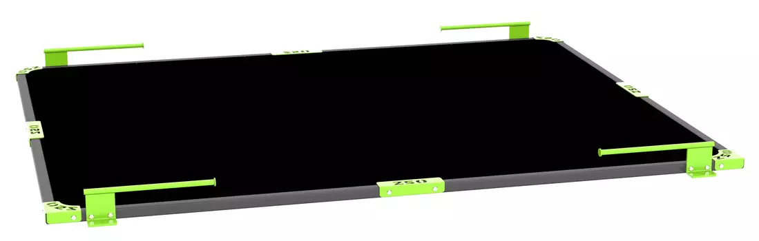 Помост DHZ тяжелоатлетический, резина, 200х250х4