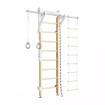 Шведская стенка ROMANA Eco2 (белый, дерево/белый)