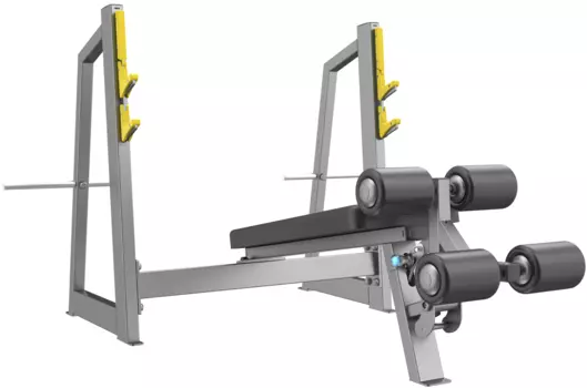 Скамья-стойка для жима под углом вниз DHZ Olympic Decline Bench A3041 RUS