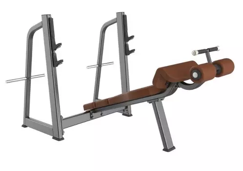 Скамья-стойка для жима под углом вниз DHZ Olympic Decline Bench E-1041В