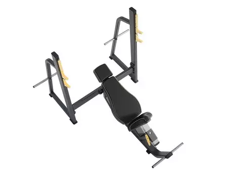 Скамья-стойка для жима под углом вверх DHZ Olympic Bench Incline E-1042В