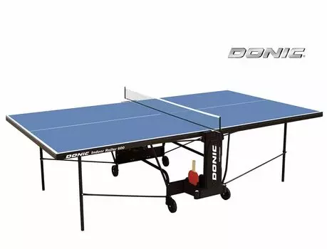 Теннисный стол Donic Indoor Roller 600 синий с сеткой
