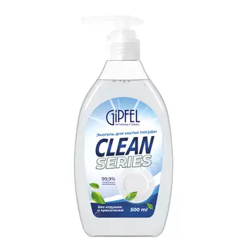 Экогель для мытья посуды Gipfel Clean Series без отдушек и красителей 52304 500 мл