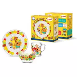 Набор посуды детский KPC-970 Три кота фрукты