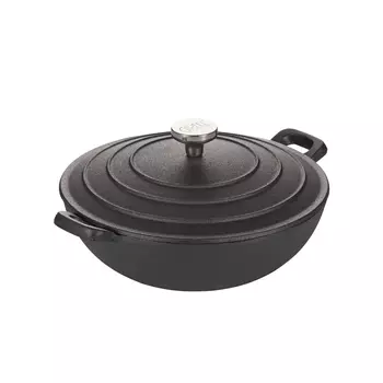 Сковорода-вок чугунная Gipfel Diletto 2147 24 см/2 л