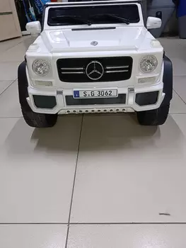 Детский электромобиль Джип Mercedes G650 Ultra New белый