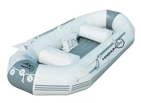 Гребная лодка ПВХ MAGNUM PRO 300 (Серая) гребная, с возможностью установки транца