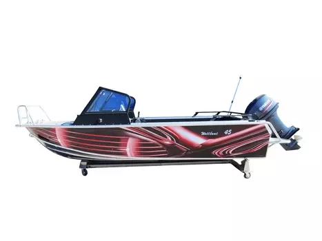 Катер-лодка алюминиевая WELLBOAT 45i
