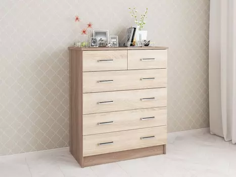 Комод Катрин-5, ясень шимо/дуб сонома