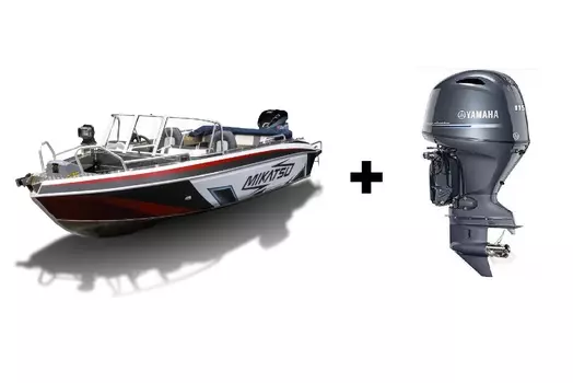 Комплект Алюминиевая лодка (катер) Mikatsu (Микатсу) 590 (Z99) Premium + мотор Yamaha F115BETL