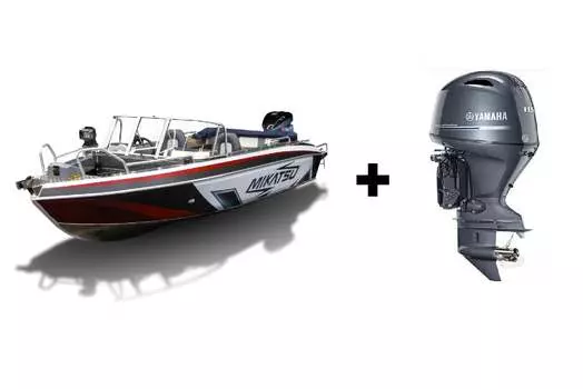 Комплект Алюминиевая лодка (катер) Mikatsu (Микатсу) 590 (Z99) Sport + мотор Yamaha F115BETL