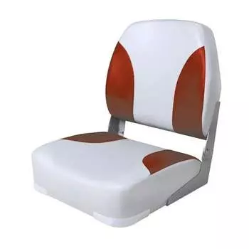 Кресло складной мягкое Classic Low Back Seat (серый/красный)