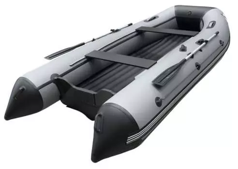 Лодка ПВХ ORCA 340 НДНД серый/черный