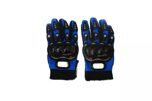 Мотоперчатки синие (разные размеры)
