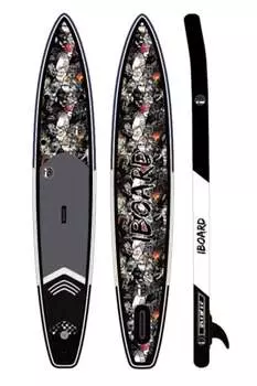 Надувная доска для SUP-бординга IBOARD PRO 12.6' Black