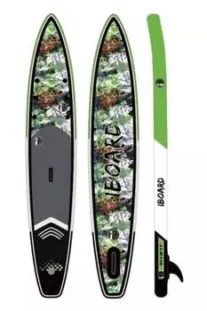 Надувная доска для SUP-бординга IBOARD PRO 12.6' Green Flow