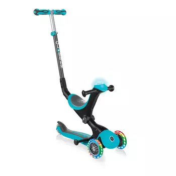 Самокат Globber Go Up Deluxe Play Lights бирюзовый