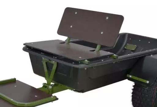 Сиденье складное "КОЙРА" в сани С6 и прицеп грузопассажирский