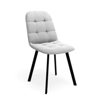 Стул черный "Крафт", светло-серый Ultra Dove