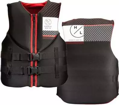 Жилет мужской неопреновый Indy, черный с красным