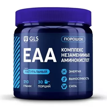 Комплекс незаменимых аминокислот (EAA), для набора мышечной массы в период интенсивных тренировок, 210 г (30 порций).