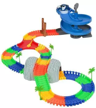 1 Toy Гибкий трек Полиция (143 детали)