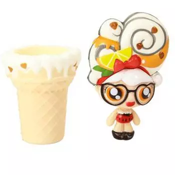 1 Toy Мороженка сквиши стайл "Французкая ваниль" - куколка с мягкой прической, ароматизированная, 12 см