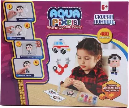 1Toy Aqua Pixels "Скорая помощь" 480 деталей
