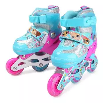 1toy Коньки роликовые "LOL", колеса со светом, XS (26-29)