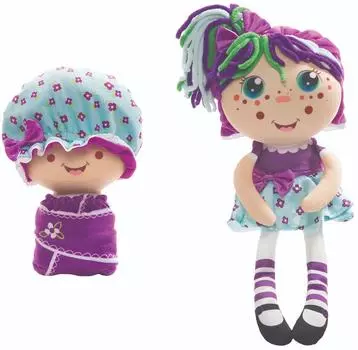 1Toy "Девчушка вывернушка - Варюшка" - мягкая кукла 2 в 1